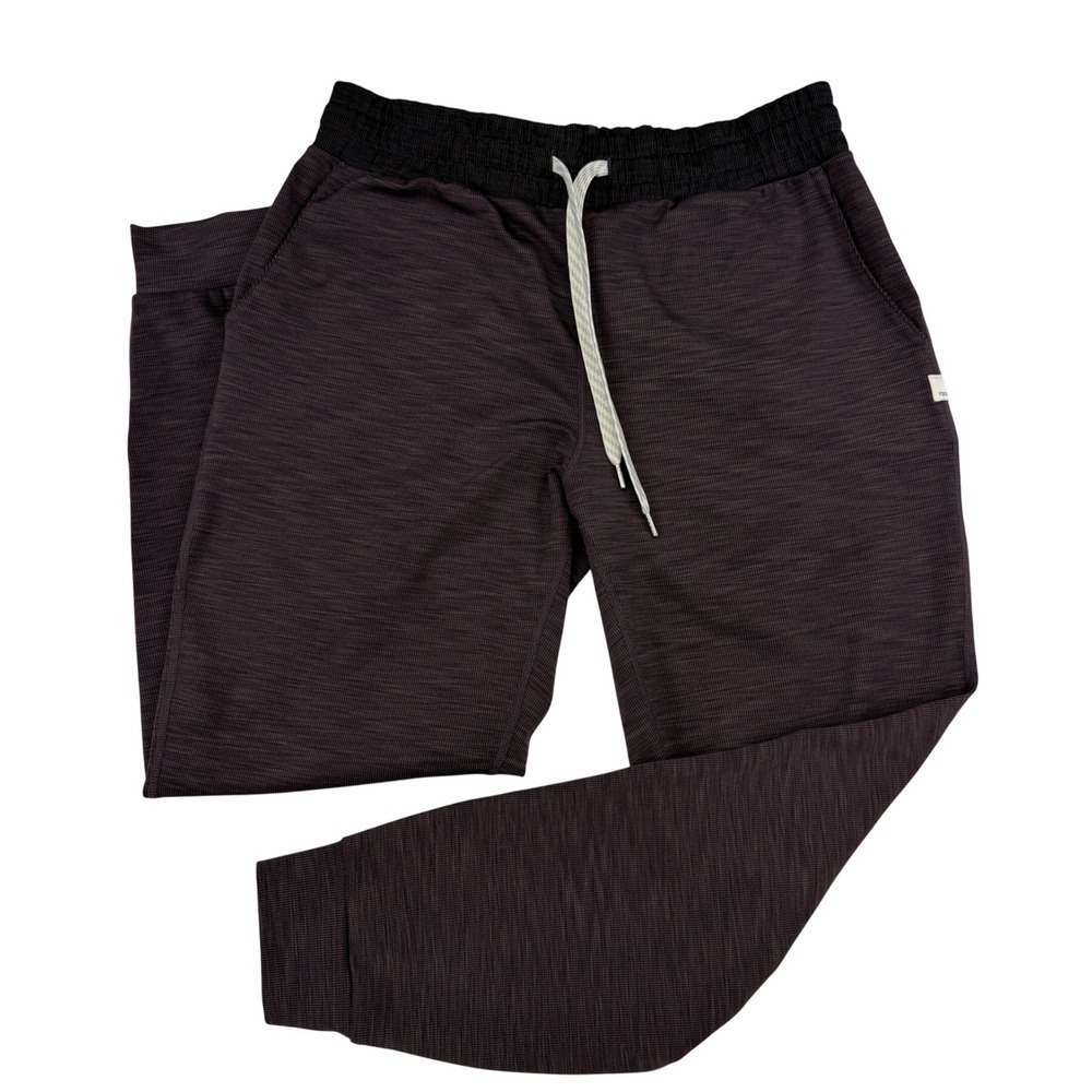 Vuori Performance Jogger Women Small Plum Heathered VW441 Athleisure Tapered